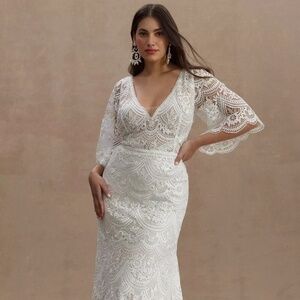 Size 12 Rish "Haleh" Wedding Dress from Anthropologie - Brand New with tags!